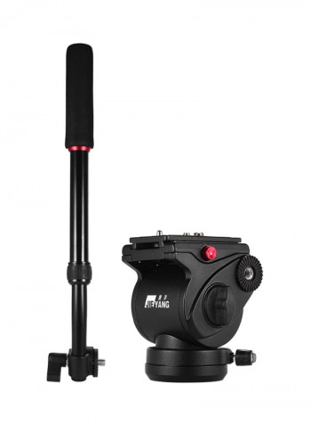 360 Degree Aluminum Alloy Tripod Head Black