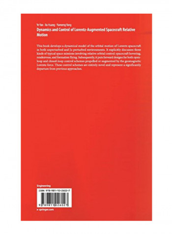 Dynamics And Control Of Lorentz-Augmented Spacecraft Relative Motion Hardcover