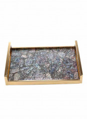 Wooden Rectangular Tray Multicolour 3236g