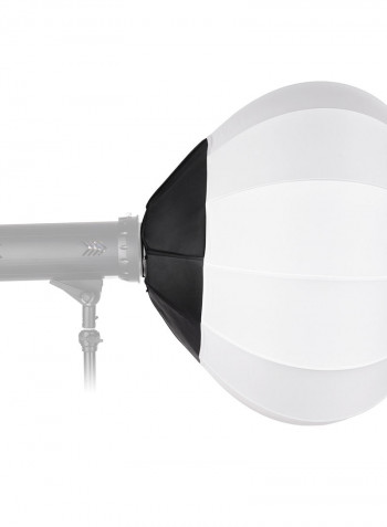 Lantern Style Foldable Softbox Lighting Modifiers Round Shape Spherical 85cm White