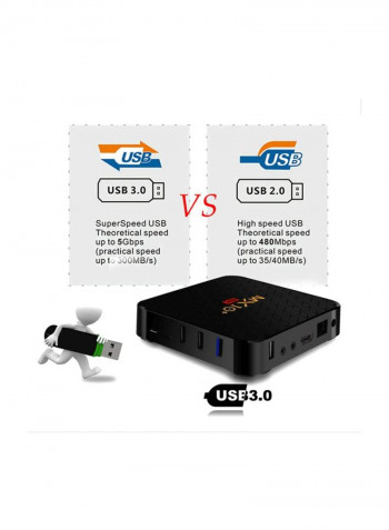 MX10 Plus Smart Android 9.0 TV Box With Remote Control MX10 Plus Black
