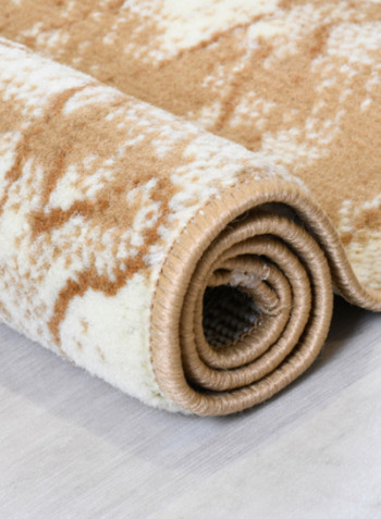 Hanan Collection Contemporary Printed Carpet Beige/White