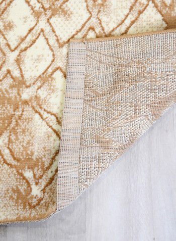 Hanan Collection Contemporary Printed Carpet Beige/White