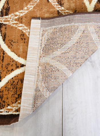 Hanan Collection Modern Contemporary Carpet Chocolate Brown/White