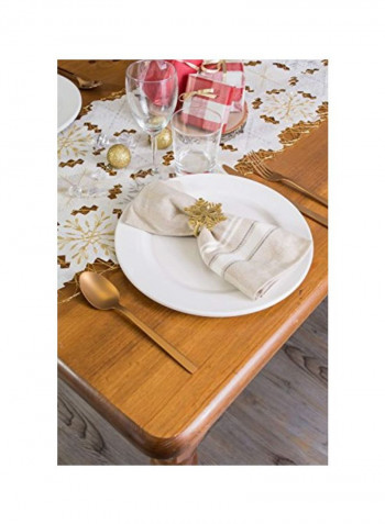 Polyester Table Runner Grey/Yellow 14x54inch
