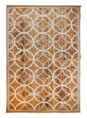 Hanan Collection Contemporary Printed Carpet Beige/White