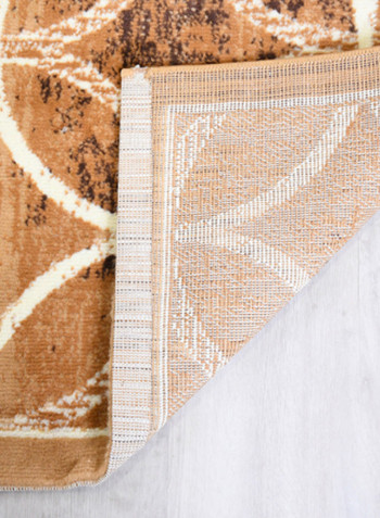 Hanan Collection Contemporary Printed Carpet Beige/White