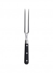 Meridian Elite Straight Carving Fork Silver/Black 6inch