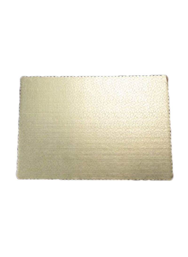 Corrugated Rectangular Cake Board Gold 25.5x17.5x1inch