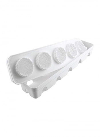 Mora And Lampone Silicone Mold With Plastic Support White 17.2x4.4x3.7inch