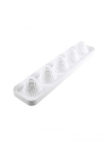 Mora And Lampone Silicone Mold With Plastic Support White 17.2x4.4x3.7inch