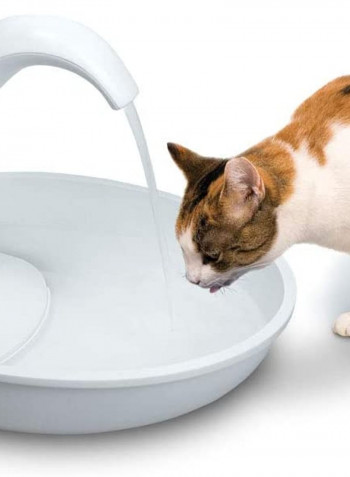 Electric Pet Drinking Fountain White 2.34L