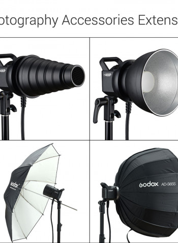 H400P Remote Handheld Extension Flash Head Black