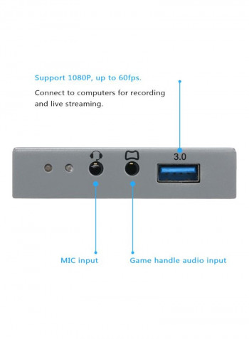 USB Video Game Capture Box ezcap/269 Grey