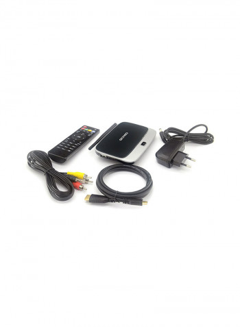 Q7 4K Smart TV Box V763 black