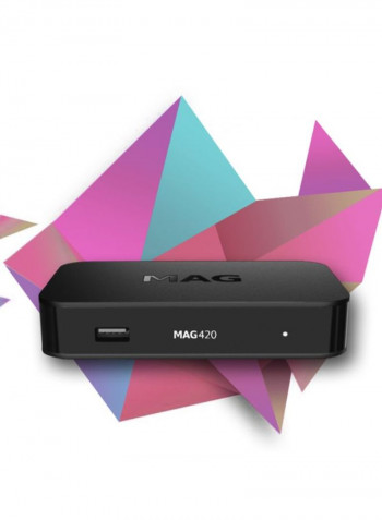 IPTV/Ott Set-Top Box With 4K Support MAG 420 Black