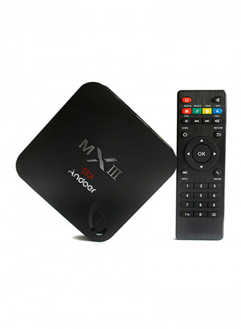 MXIII 4K Smart TV Box V752 Black