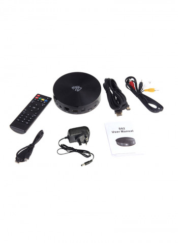 S82 4K Smart TV Box V640 Black