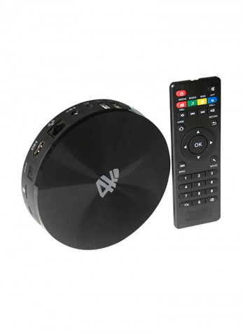 S82 4K Smart TV Box V640 Black