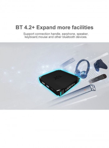 Android 9.0 Smart TV Set Up Box X3mini Black