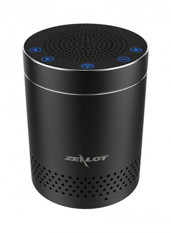 3D Surround Stereo Bluetooth Wireless Speaker With Microphone Black