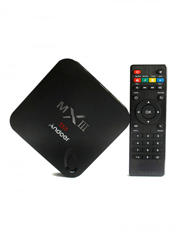 MXIII 4K Smart TV Box V753 Black