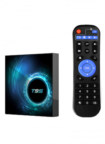 Smart TV Box Media Player With Remote Control V7313EU-64G Black/Blue