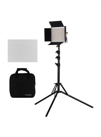 3-Piece LED Video Light Kit 9.1x7.9inch Black/White