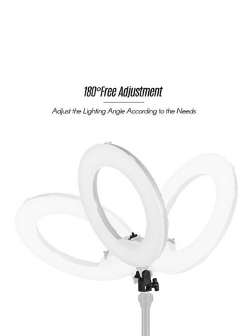 192-Piece LED Ring Light 3200K - 5500K 38W White