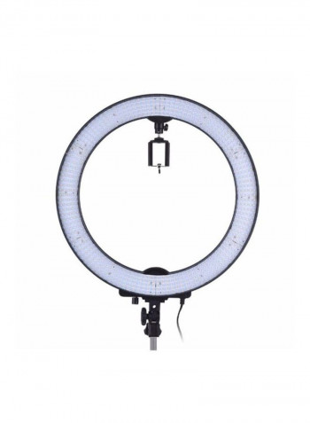 LED Photography Ring Light With Accessories 52.5x48.4x10.5cm White/Black/Orange