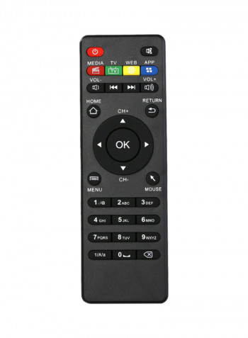 X800 Android TV Box With Remote Control V1476 Black