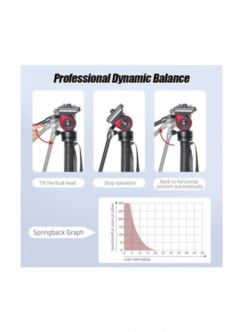 Carbon Fiber Photography Monopod For DSLR Cameras/Smartphone Black