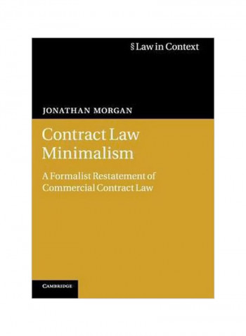 Contract Law Minimalism Hardcover