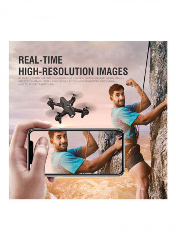 RC Drone with Camera Dual Camera Drone 4k RC Quadcopter WiFi FPV Drone Folding Drone Headless Mode One Key Return Drone with Portable Bag 3 Batteries White 29*9*23cm