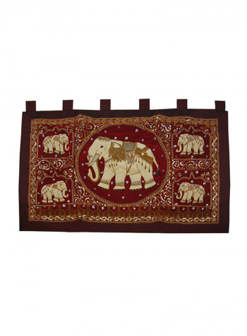 Burmese Wall Hanging Multicolour 130X90centimeter