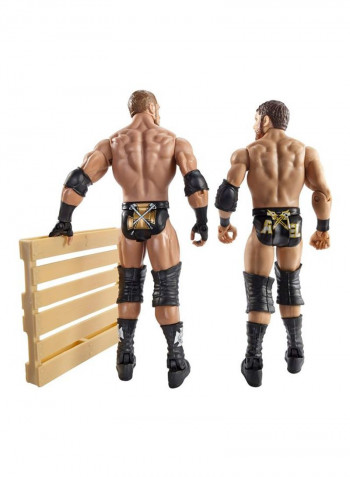 2-Piece Triple H Vs. Curt Axel With Pallet Action Figure Set BHM43
