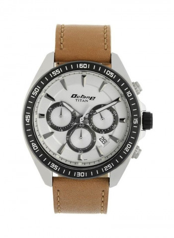 Men's Leather Band Wrist Watch T90103KL02