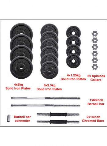 Fitness Dumbbell Set With Non-Slip Grip For Home Use 50kg