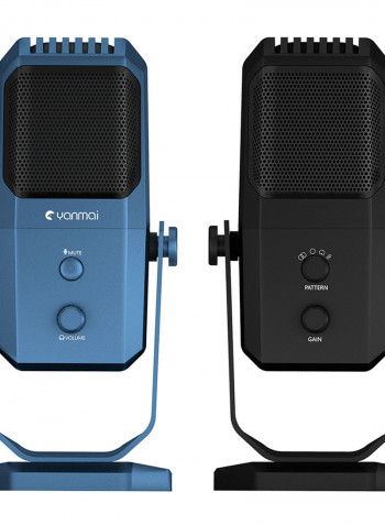 Studio Recording USB Condenser Microphone 25.00*11.00*17.00cm Black