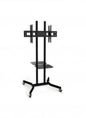Floor TV Mount Black