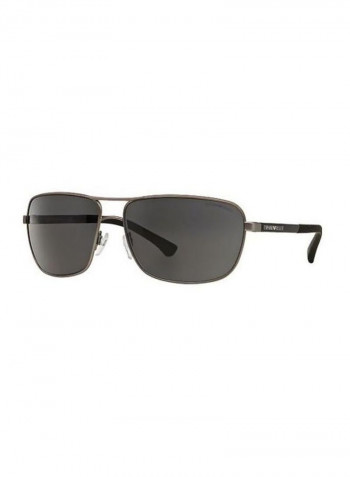 Men's UV-Protection Rectangular Sunglasses - Lens Size: 64 mm