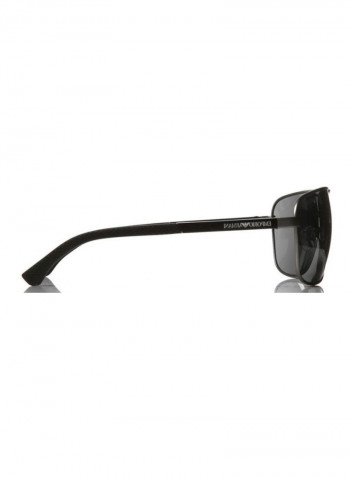 Men's UV-Protection Rectangular Sunglasses - Lens Size: 64 mm