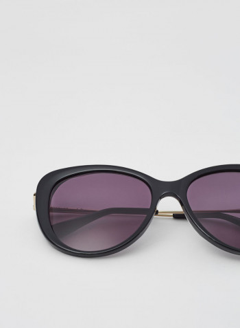 Women's Full Rim Acetate Modified Rectangle Sunglasses - Lens Size: 56 mm
