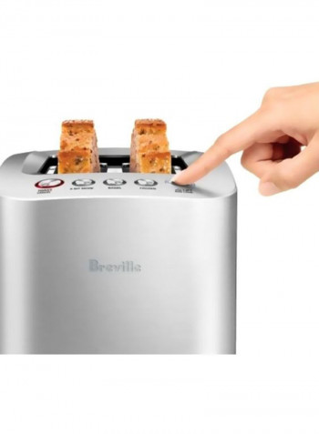 The Smart Toast 2 Slice Toaster BTA825BSS Silver