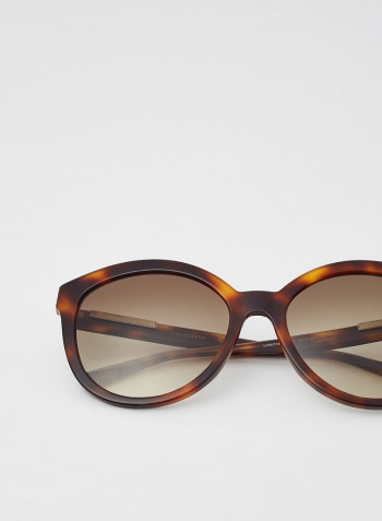Women's Full Rim Acetate Round Sunglasses - Lens Size: 57 mm