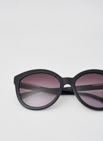 Women's Full Rim Acetate Round Sunglasses - Lens Size: 57 mm