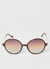 Women's Full Rim Injected Round Sunglasses - Lens Size: 55 mm reviews Women's Full Rim Injected Round Sunglasses - Lens Size: 55 mm