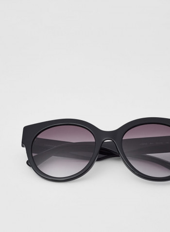 Women's Full Rim Acetate Round Sunglasses - Lens Size: 53 mm