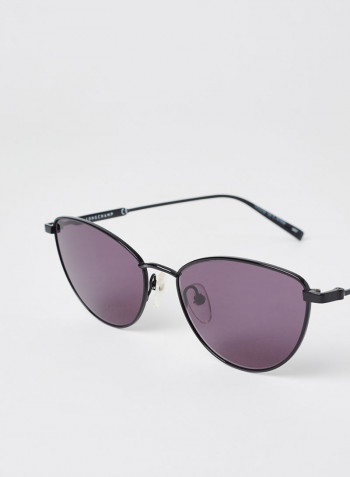 Women's Full Rim Metal Oval Sunglasses - Lens Size: 55 mm