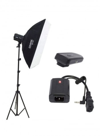 X-300 Photo Studio Strobe Flash Light Full Kit Black